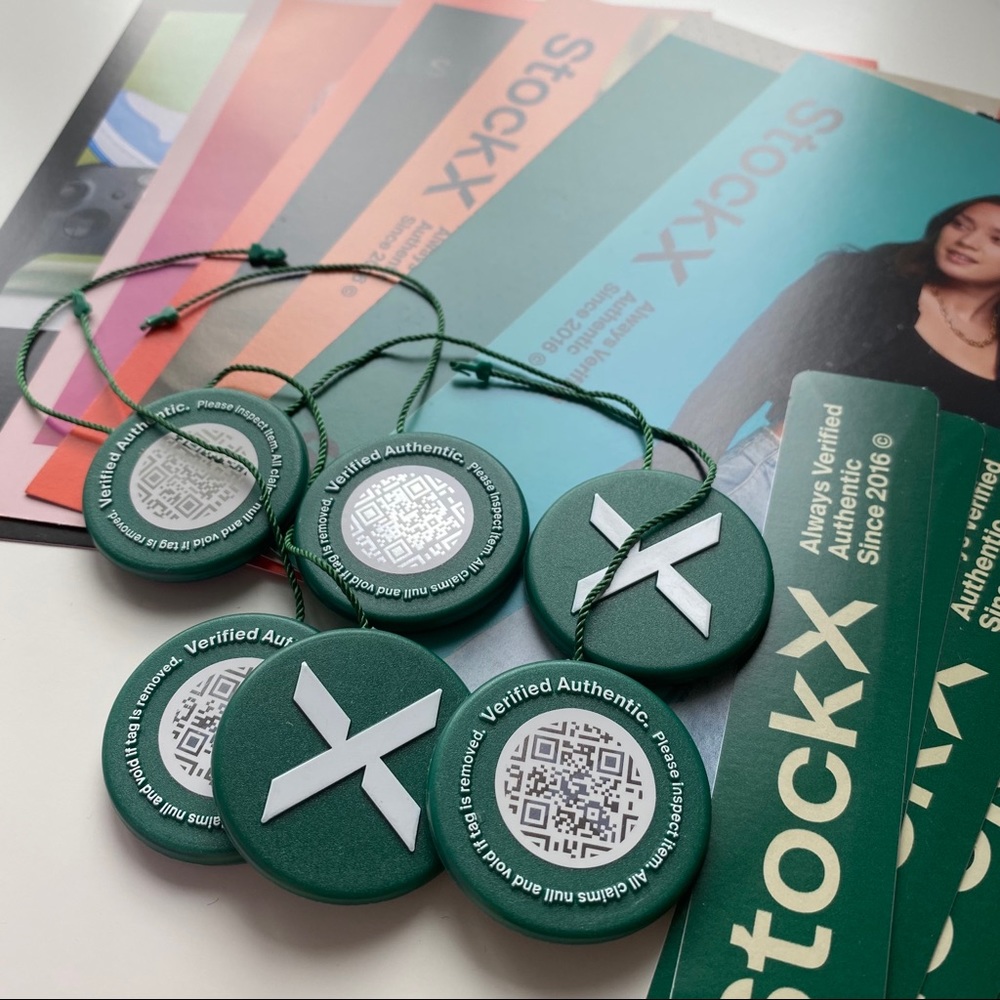 1 Set Authentic UNCUT StockX Tag, Sticker, Card - Picture 5 of 7